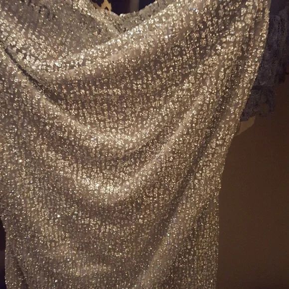 Pretty Little Thing Silver Mini Dress - Picture 3 of 6